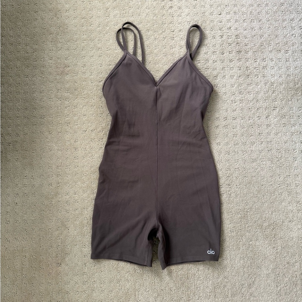 ALO Yoga olive onesie